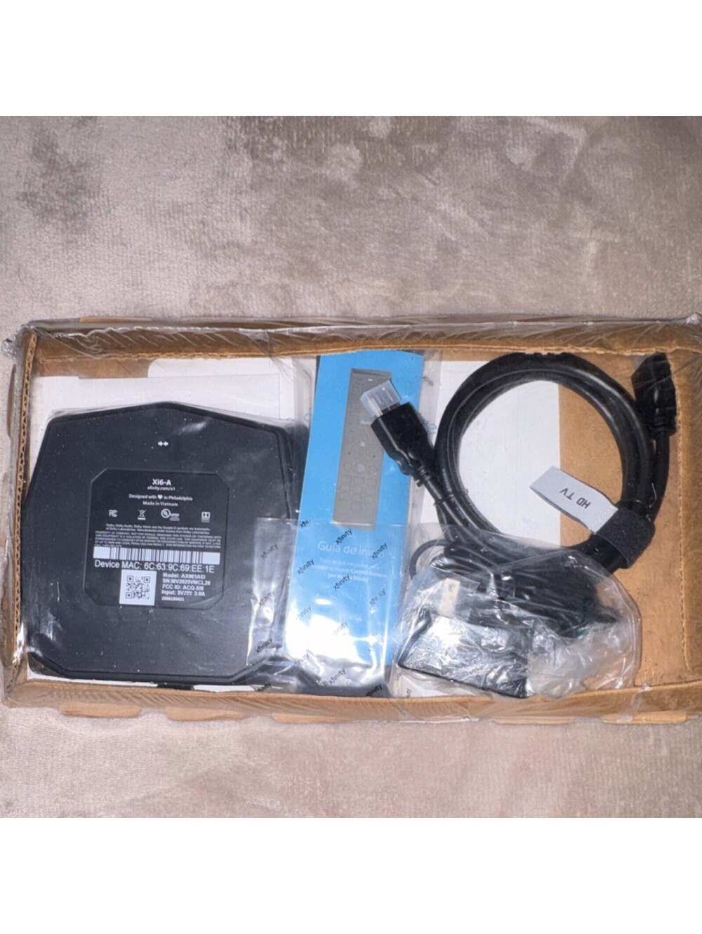 Xfinity Xi6-A 4K streaming TV box, model AX061AEI